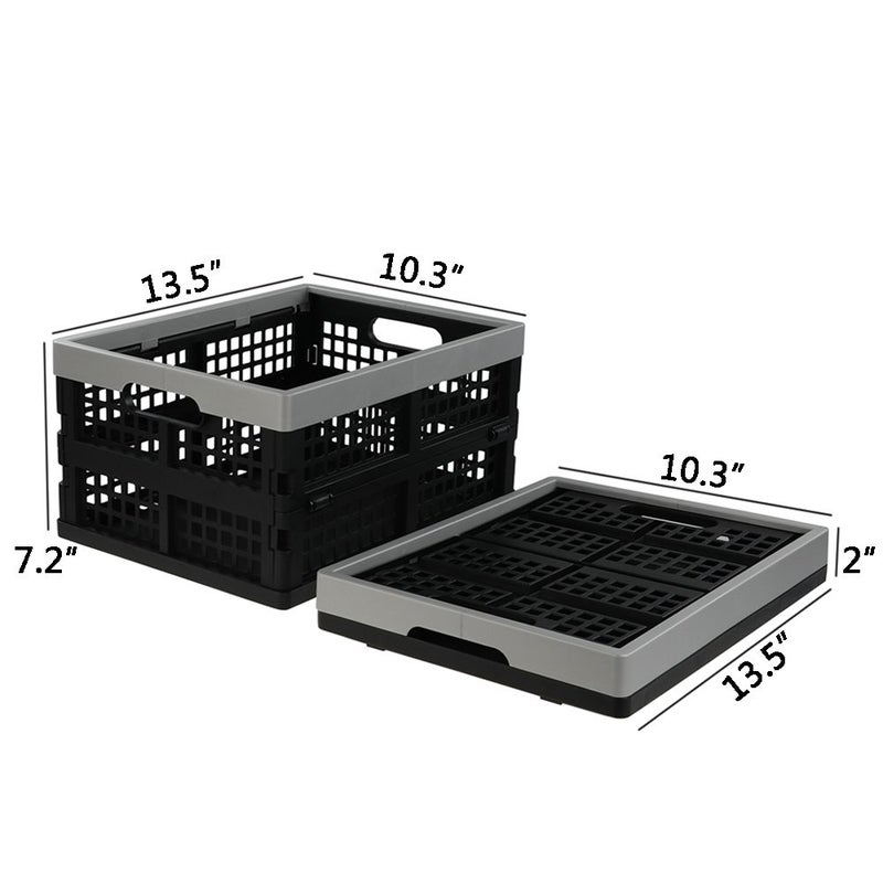 Jekiyo 16-Liter Folding Crates Storage, Collapsible Container Plastic, Set of 1 - Image 3